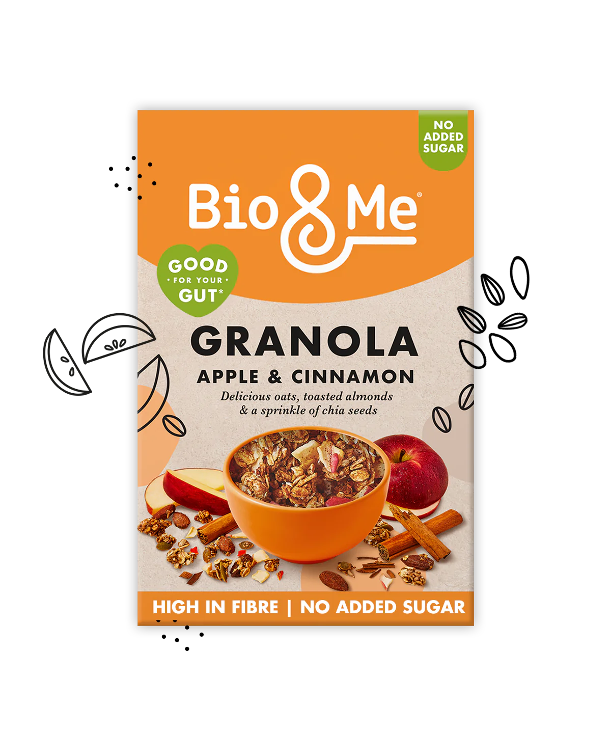 Apple & Cinnamon Gut-Loving Prebiotic* GRANOLA (360G)