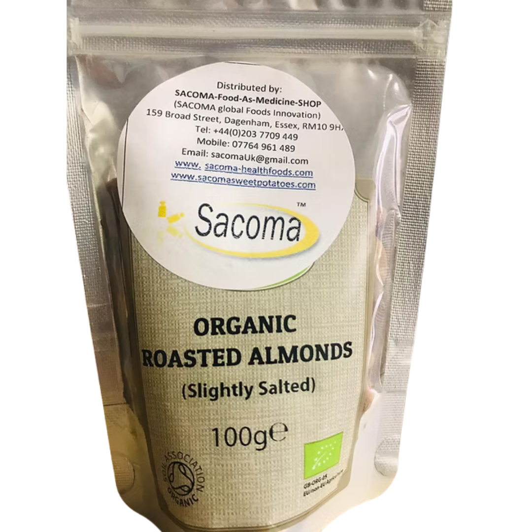Organic Roasted Almonds (Slightly Salted) 100g