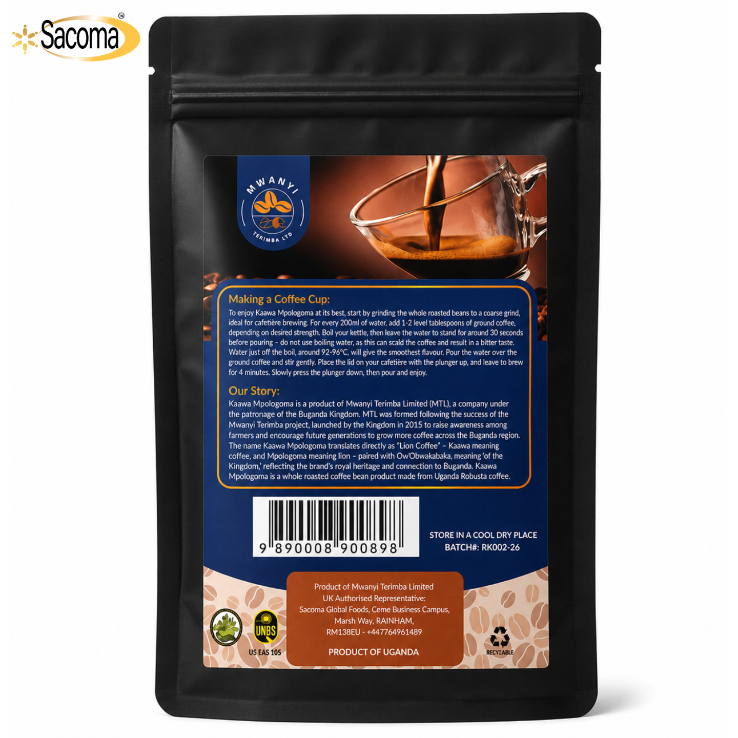 Kaawa Mpologoma Roasted Coffee Beans