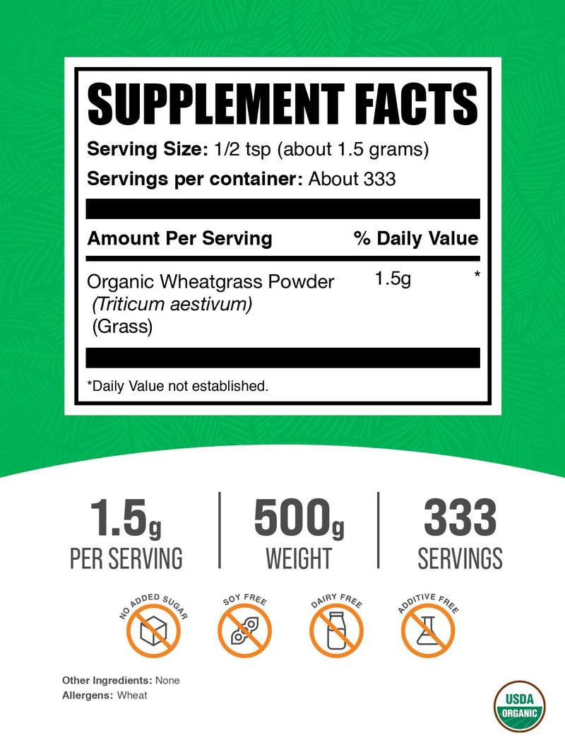 Organic Wheatgrass Powder