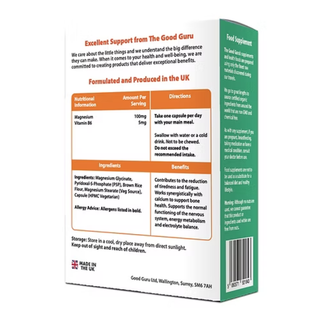 Vegan Magnesium Glycinate (+ Vitamin B6 )
