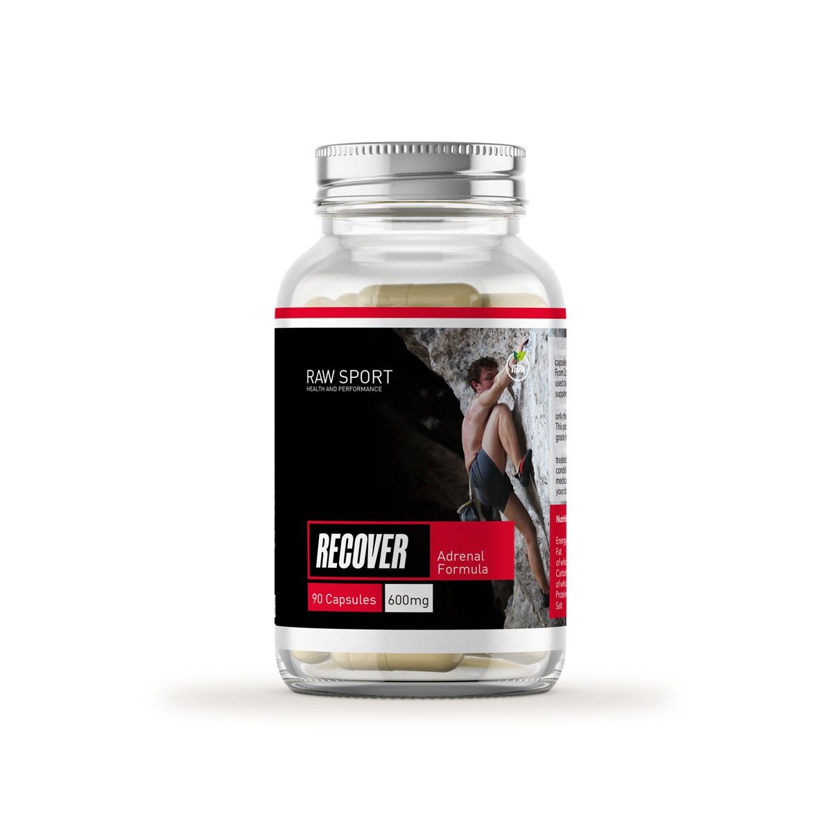 Raw Sports Recover - Adrenal Stress Formula | Hormonal Balance & Stress Support – 90 Capsules