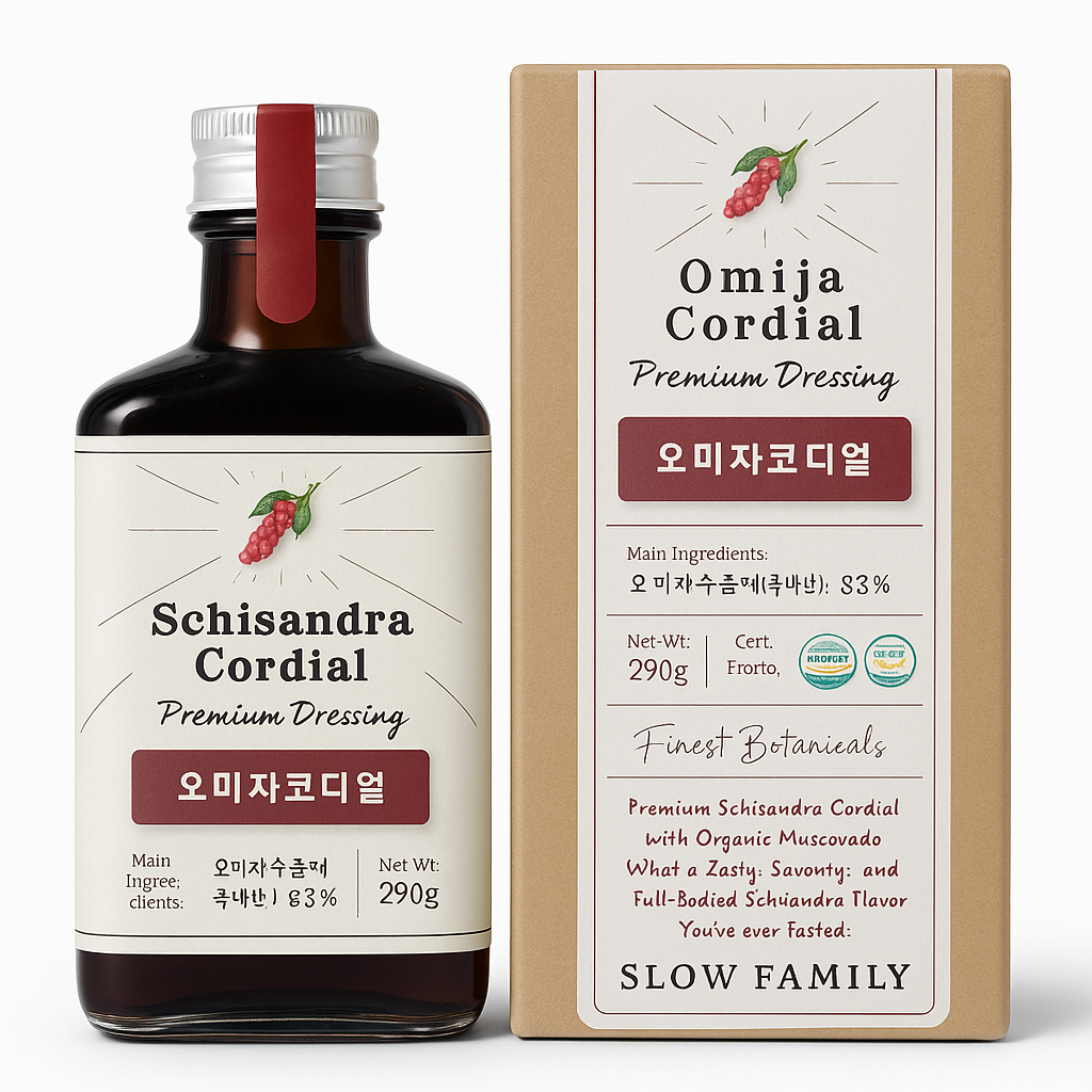 Slow Family Schisandra Cordial (Premium Glass Bottle) 슬로패밀리 오미자코디얼 (프리미엄 유리병)