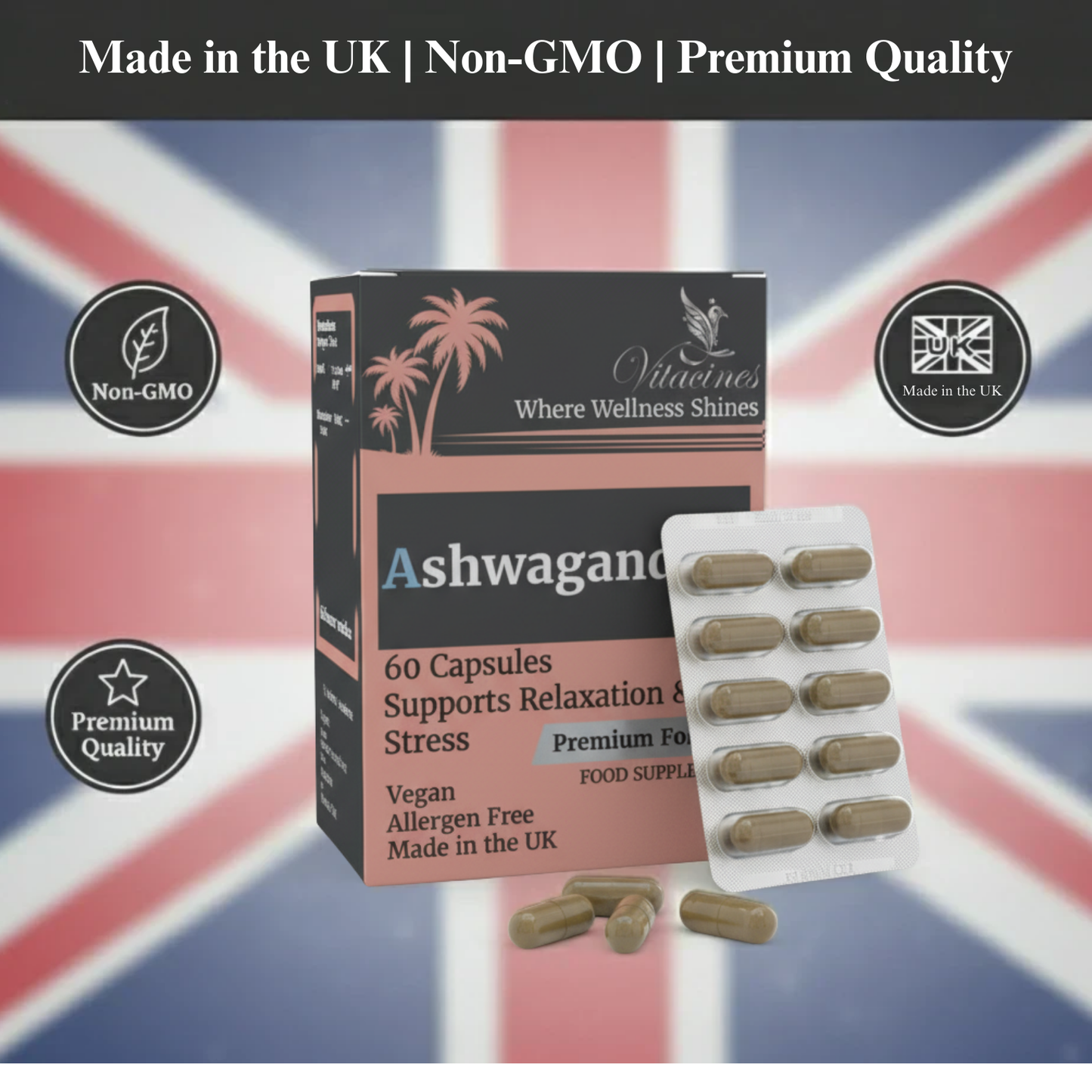 Ashwagandha Capsules – Natural Support for Relaxation & Stress Relief
