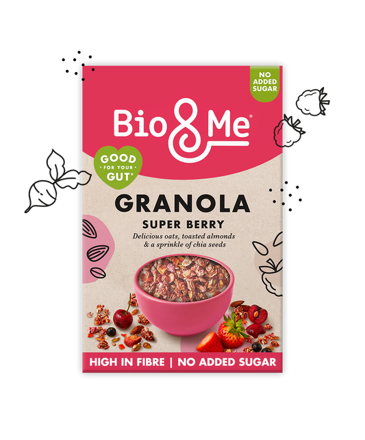 RASPBERRY & BEETROOT GUT-LOVING PREBIOTIC* GRANOLA (360G)