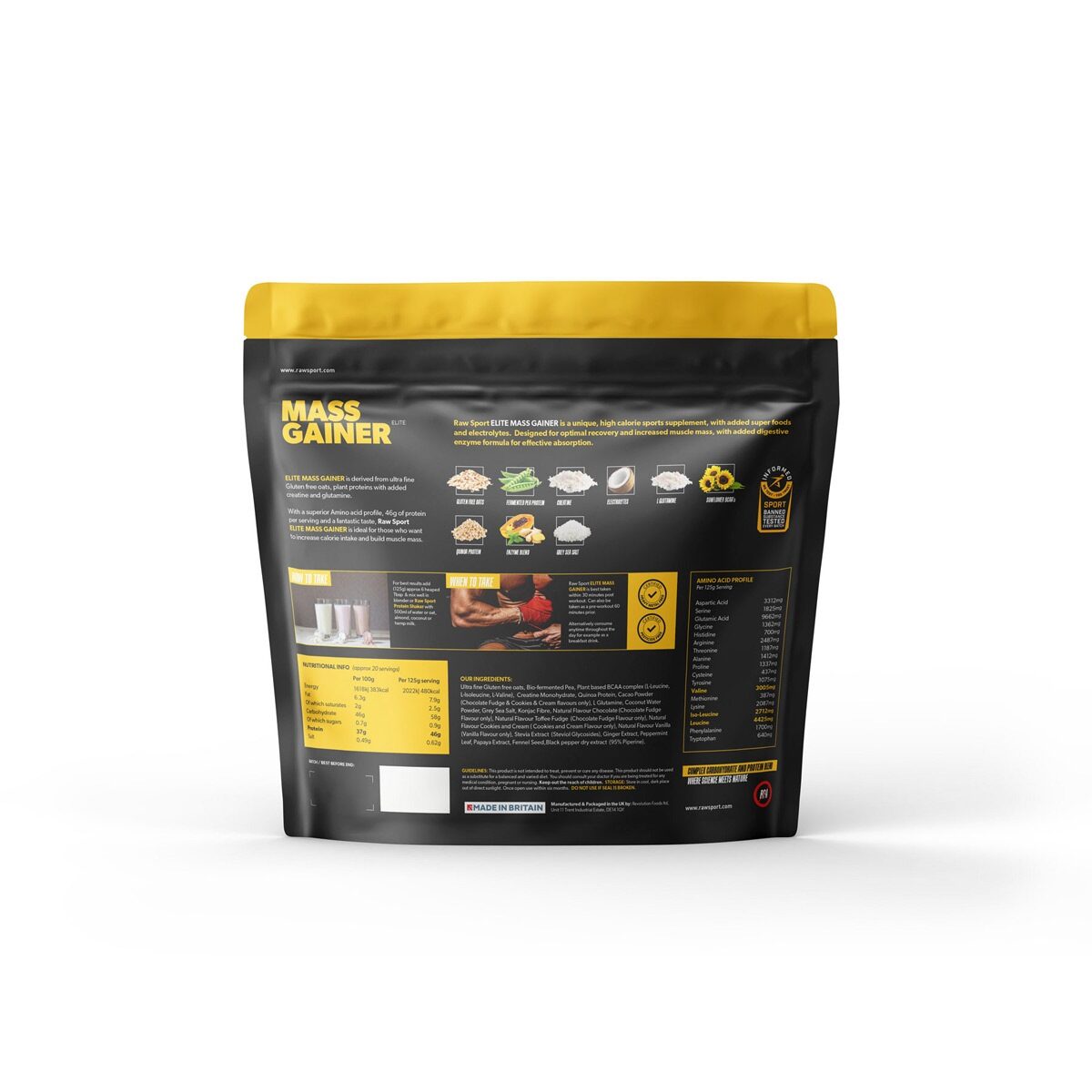 Raw Sports Mass Gainer 2.5KG