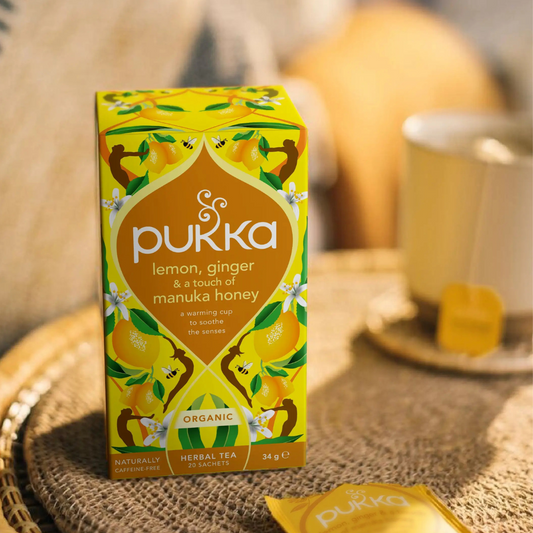 Pukka Organic Lemon Ginger & Manuka Honey Tea (40g)