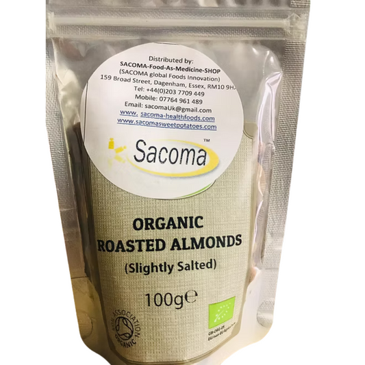Organic Roasted Almonds (Slightly Salted) 100g