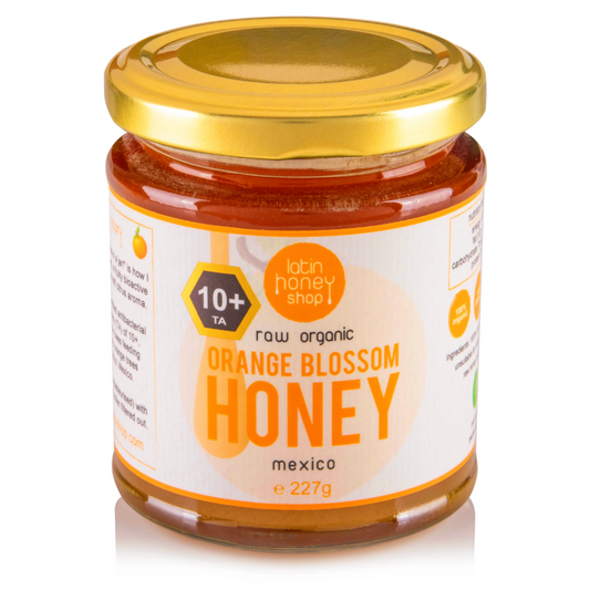10+ ACTIVE Raw Organic Orange Blossom Honey from Mexico 227g