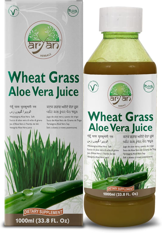 Aryan Herbals Aloe Vera Wheat Grass Juice
