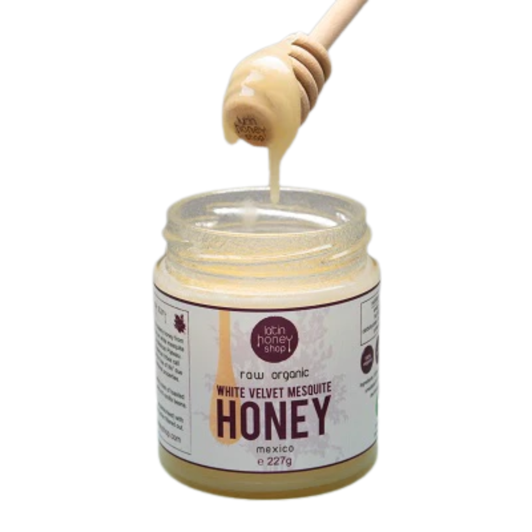 Raw Organic White Velvet Mesquite Honey From Mexico 227g