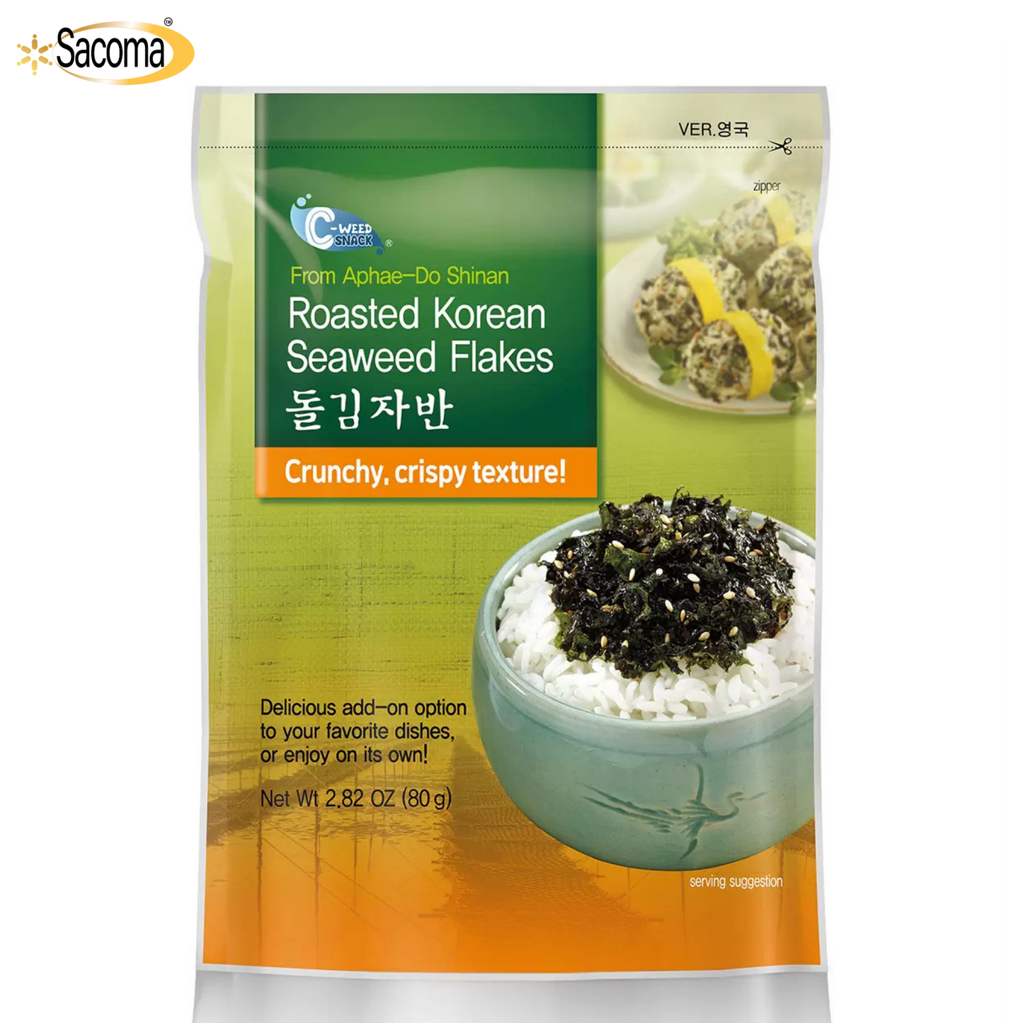 Roasted Korean Seaweed Flakes, 80g