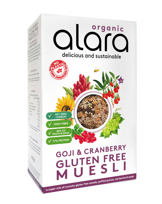 Organic Alara Goji & Cranberry Gluten Free Organic Muesli