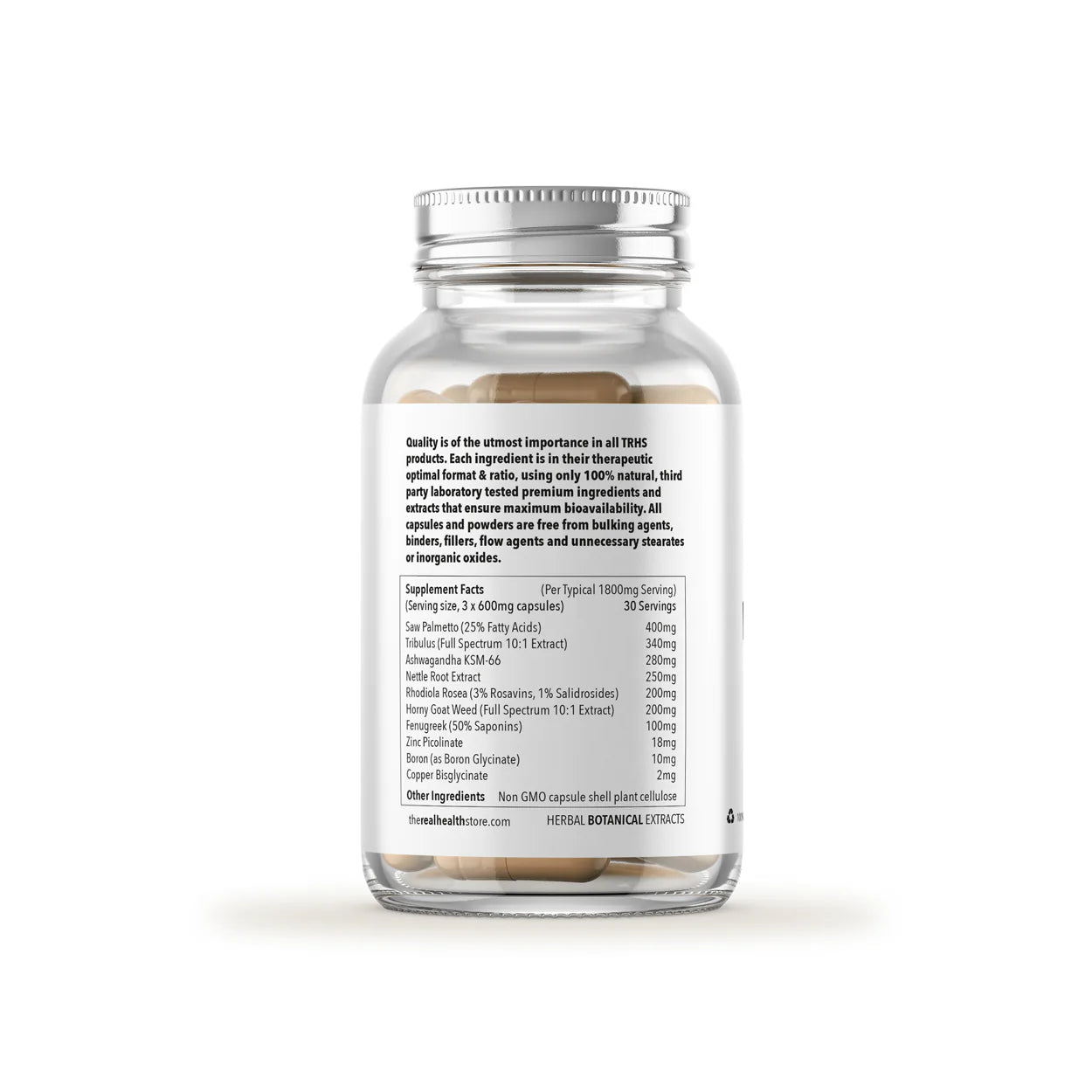 TRHS Alpha Man - High Strength Testosterone Boosting, Libido Formula - 90 Capsules