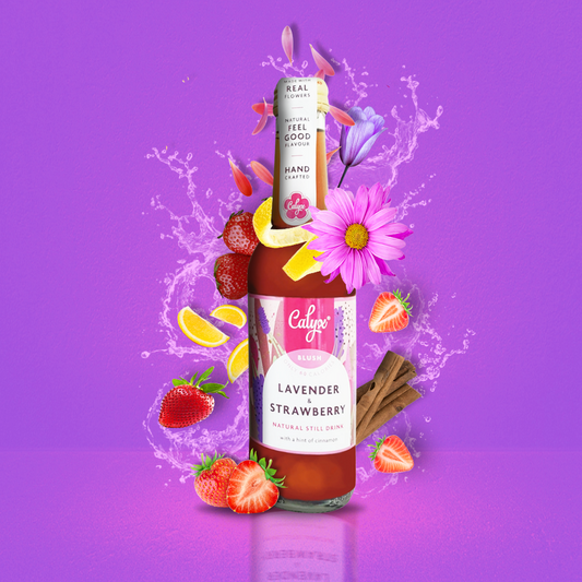 'Calyx Blush'  Strawberry & Lavender Flower Fruit Drink 250ml Case of 12