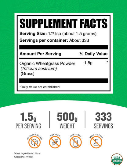 Organic Wheatgrass Powder