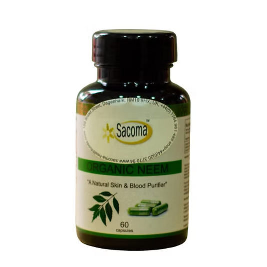 Organic Neem Capsules 500 mg (Azadiractha Indica)