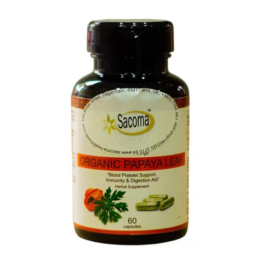 Organic Papaya Leaf Capsules 500 mg (Carica Papaya)