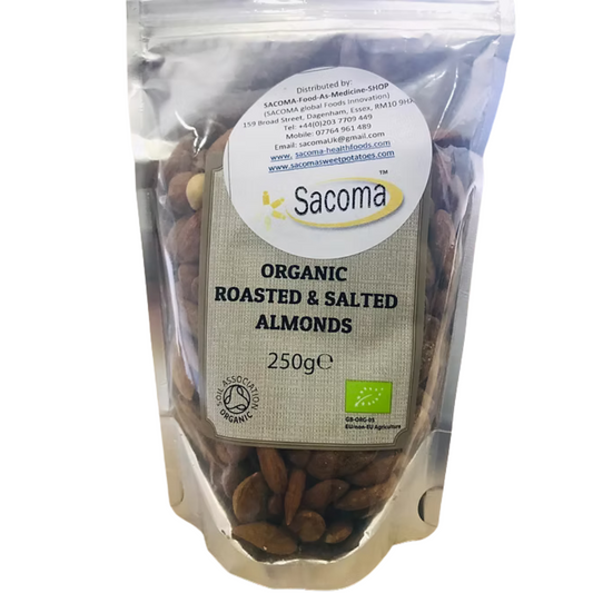 Organic Roasted Almonds (Slightly Salted) 250g