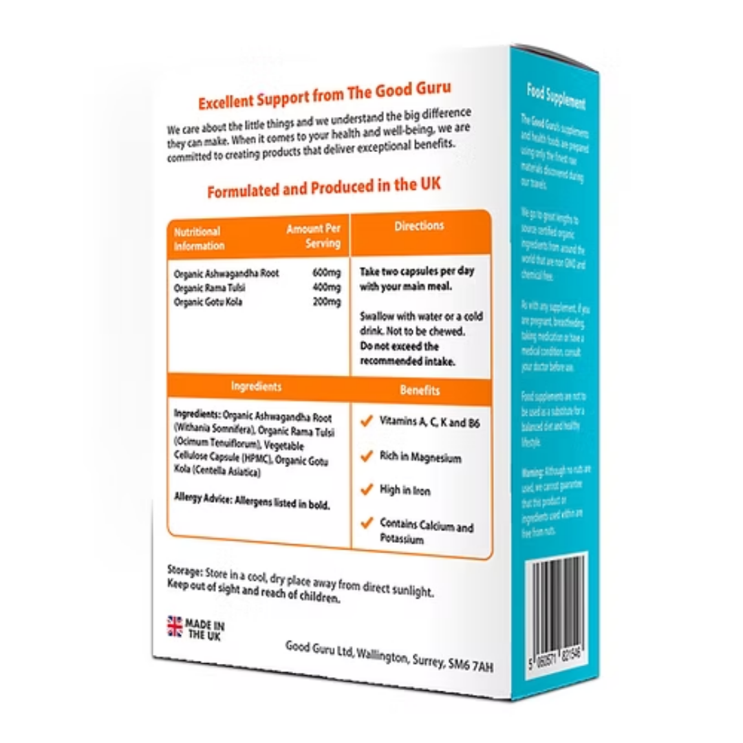 Organic StressKare ( Contains Ashwagandha Root )