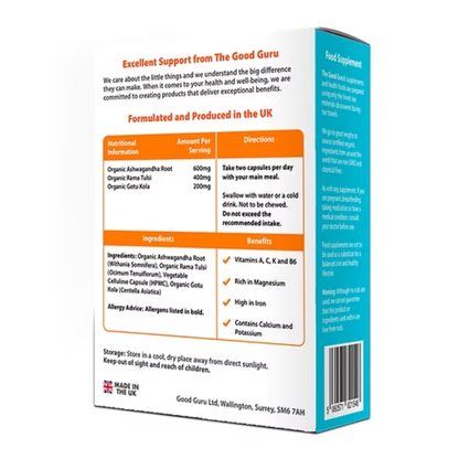Organic StressKare ( Contains Ashwagandha Root )