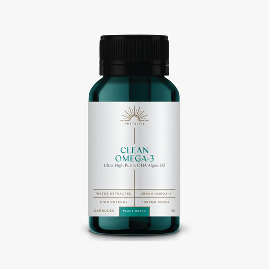 Clean Omega-3 (Ultra High purity DHA Algae oil) - 60 Capsules