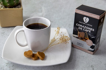 Vanilla Instant Coffee Hearts Box Of 10 Units