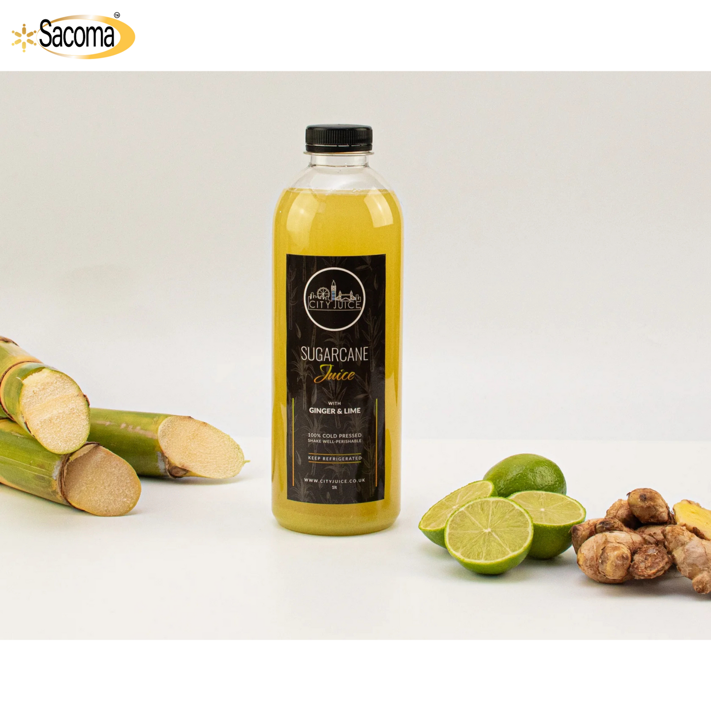 Fresh Cold-Pressed Sugarcane Juice (1L)