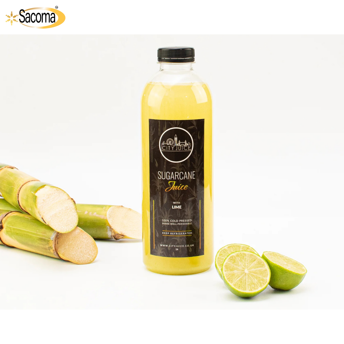 Fresh Cold-Pressed Sugarcane Juice (1L)