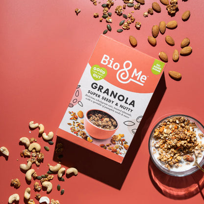 SUPER SEEDY & NUTTY GUT-LOVING PREBIOTIC* GRANOLA (360G)
