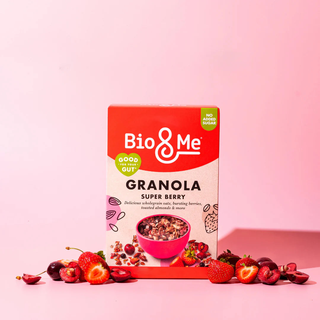 RASPBERRY & BEETROOT GUT-LOVING PREBIOTIC* GRANOLA (360G)