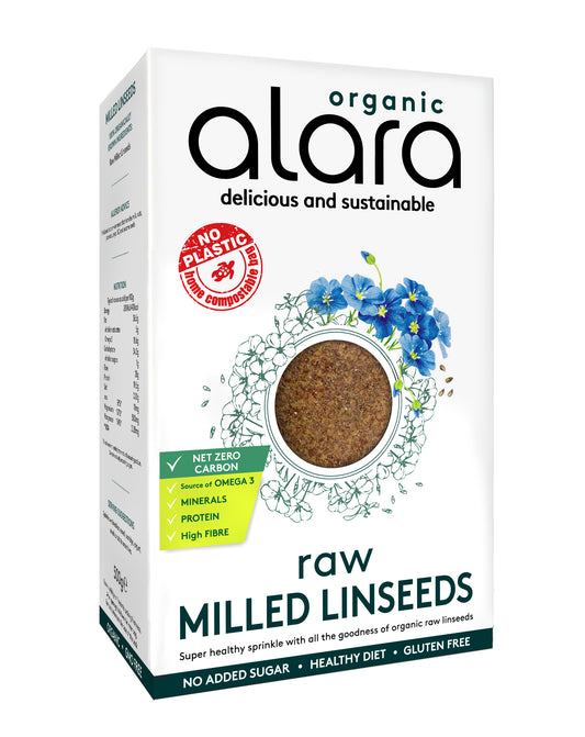 Organic Alara Milled Linseeds Raw Organic 6x500g
